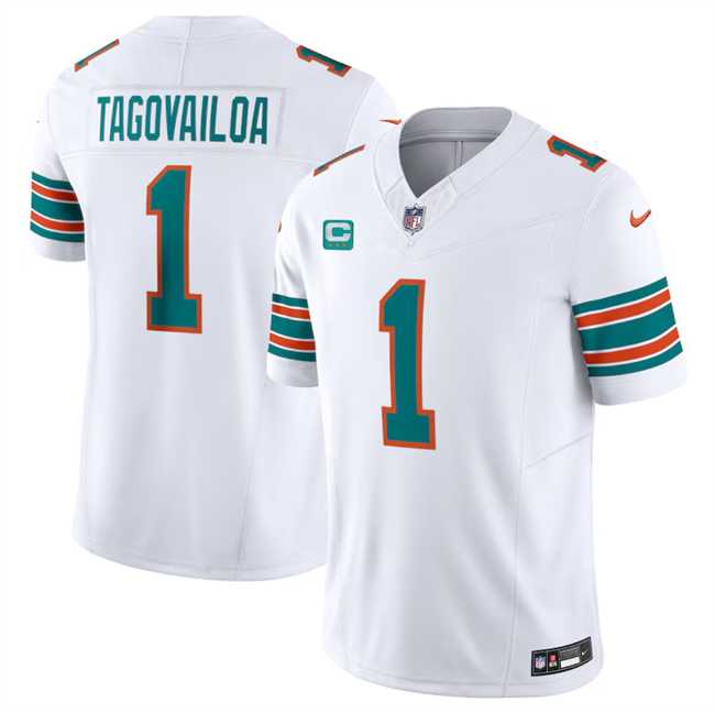 Men & Women & Youth Miami Dolphins #1 Tua Tagovailoa White F.U.S.E Alternate With 3-Star C Patch Vapor Limited Stitched Jersey,We sell and wholesale Men & Women & Youth Miami Dolphins #1 Tua Tagovailoa White F.U.S.E Alternate With 3-Star C Patch Vapor Limited Stitched Jersey on line form chian!
